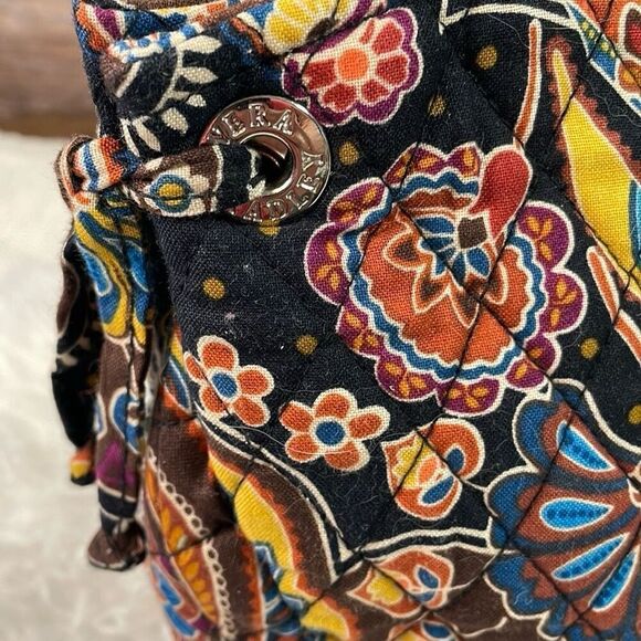 VERA BRADLEY Sherry Tote Bag Purse Retired Kensington Pattern Floral Paisley - Picture 6 of 10